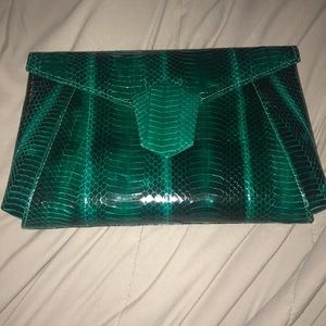 J. Renee snakeskin clutch